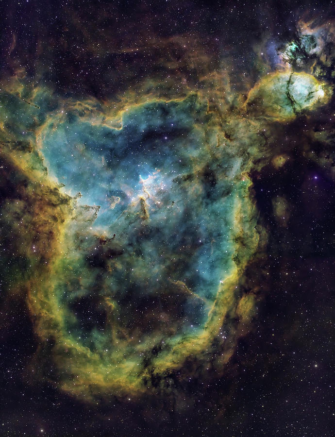 Heart / Fish Head Nebula / IC1805 Photograph by Stagefright Astrophotos ...