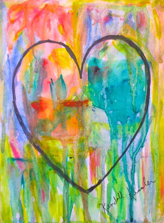 Heart Flare Painting by Kendall Kessler