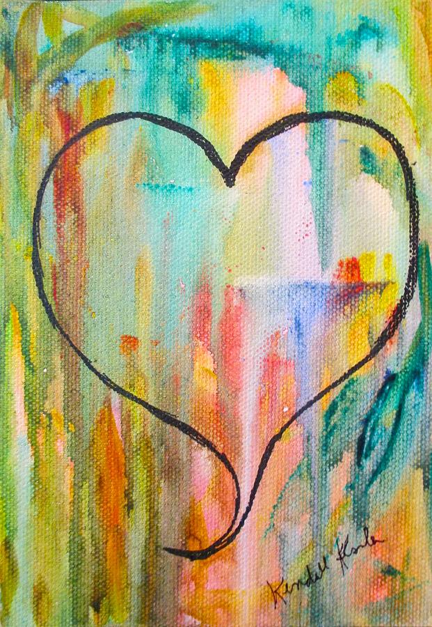 Heart Flow Painting by Kendall Kessler