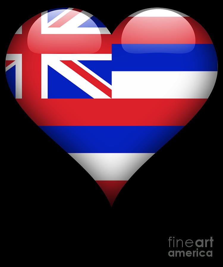 Heart Hawaii Flag Photograph by Jose O Fine Art America