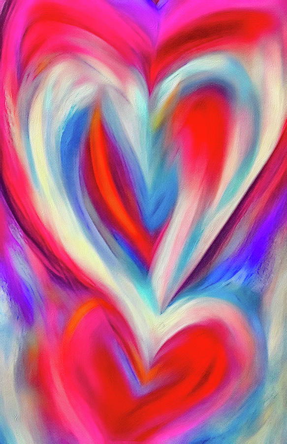 Two Hearts Open Digital Art by Kevin Lane - Fine Art America