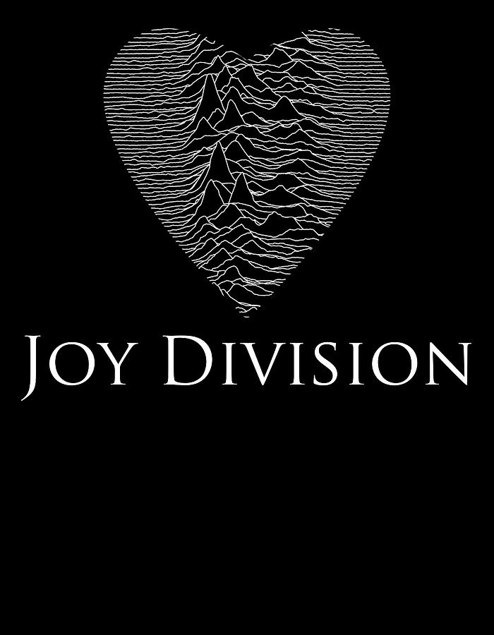 Heart Joy Division Design - Black Unisex T-Shirt - Unknown Pleasures Album  Based Love Heart Design Digital Art by TheCoolSwag | Pixels