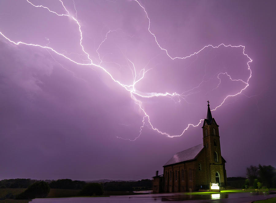 Heart Lightning Photograph by Tyler Schlitt - Pixels