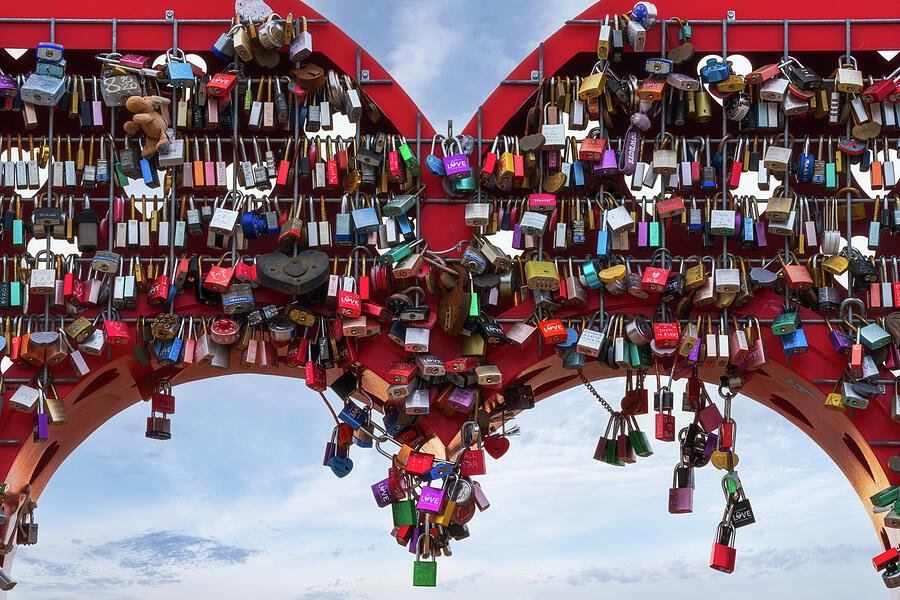 Heart Locks Photograph by Darren White Heart Locks Photograph by Darren White