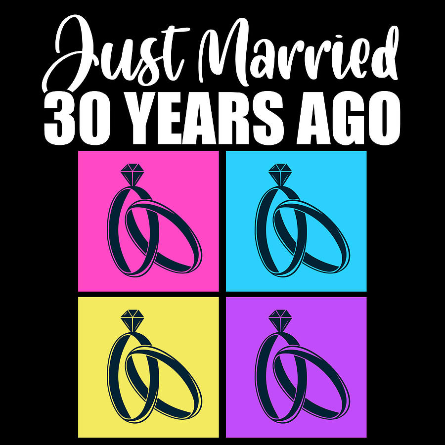 Heart Love Relationship Anniversary Wife Husband Just Married 30 Years