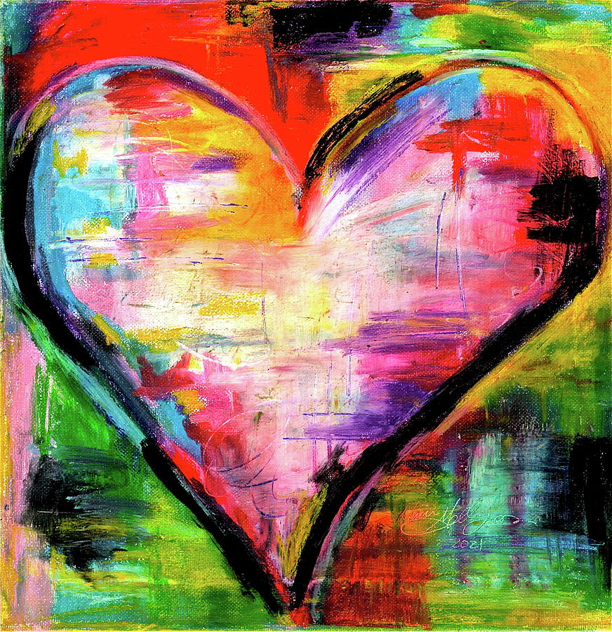 Heart Pastel by Marie Gallegos - Fine Art America