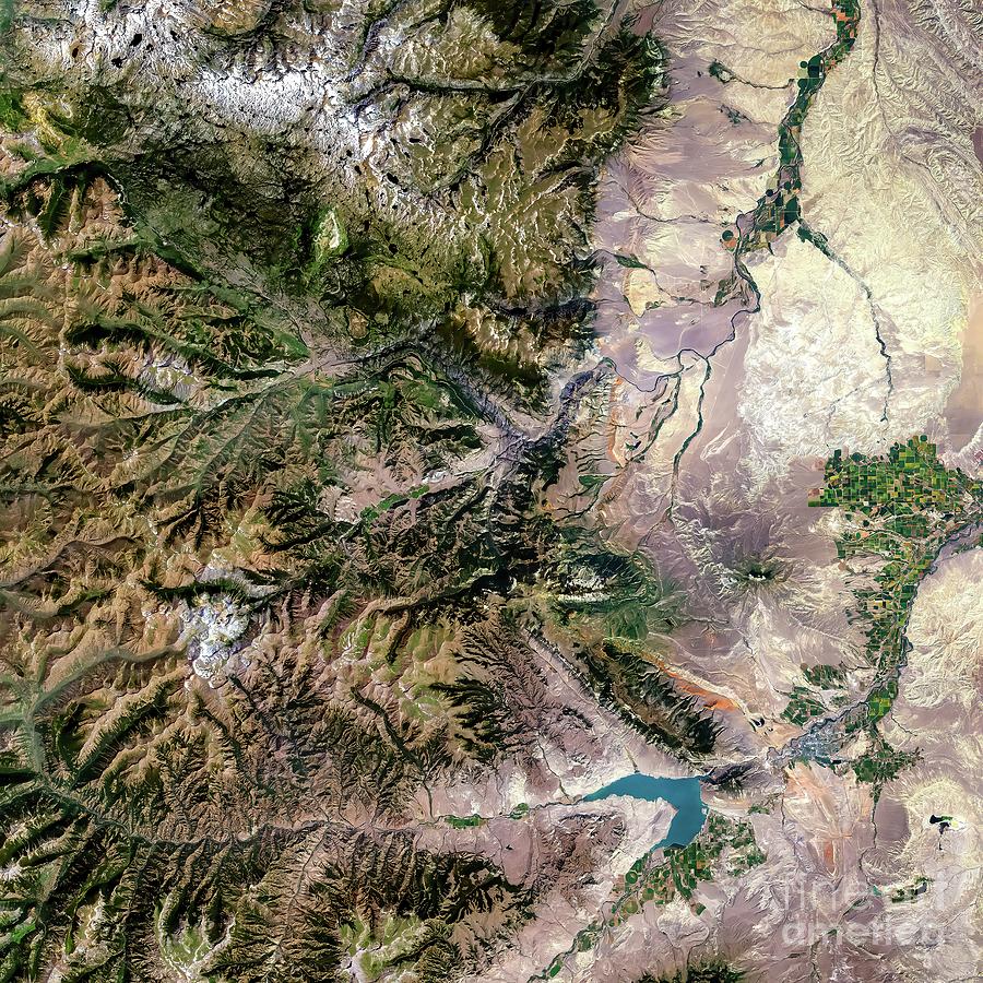 Heart Mountain Wyoming From Space Photograph by M G Whittingham - Fine ...