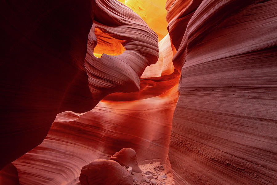 Heart of Antelope Canyon Photograph by Wesley Aston