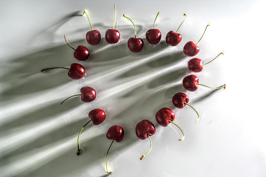 Heart of Cherry Photograph by Sharon Popek