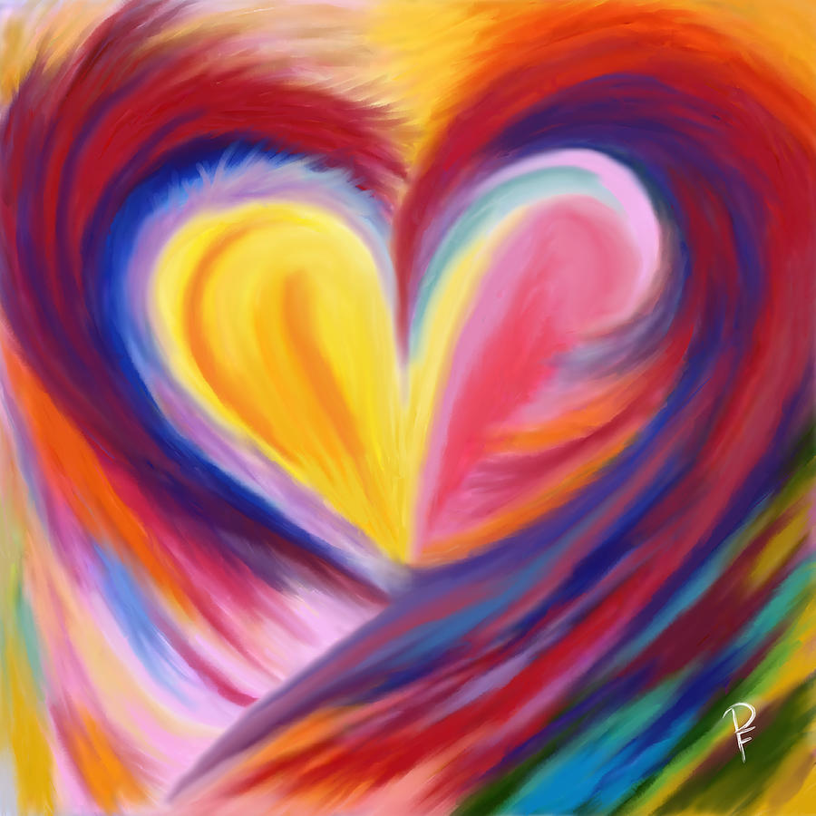 Heart of Colors Digital Art by Penny FireHorse