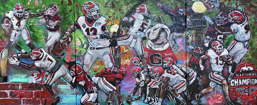 University Of Georgia Painting - Heart of Georgia by Chad Barker