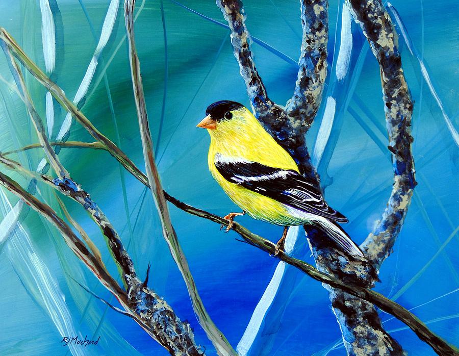 Wildlife Painting - Heart of Gold by R J Marchand