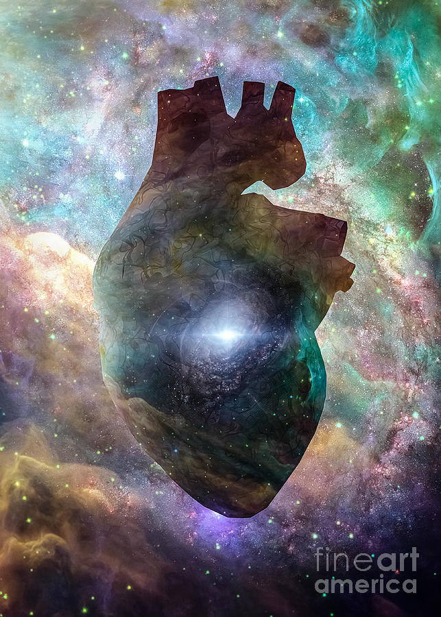 Heart of Space Digital Art by Bruce Rolff
