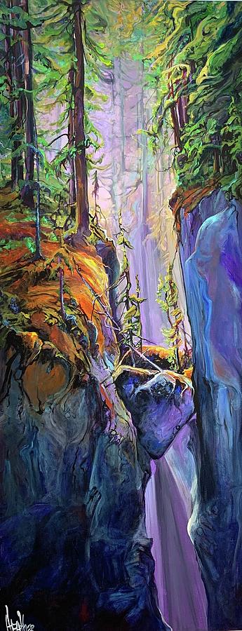 Impressionism Painting - Heart Of The Canyon by Heather Pant