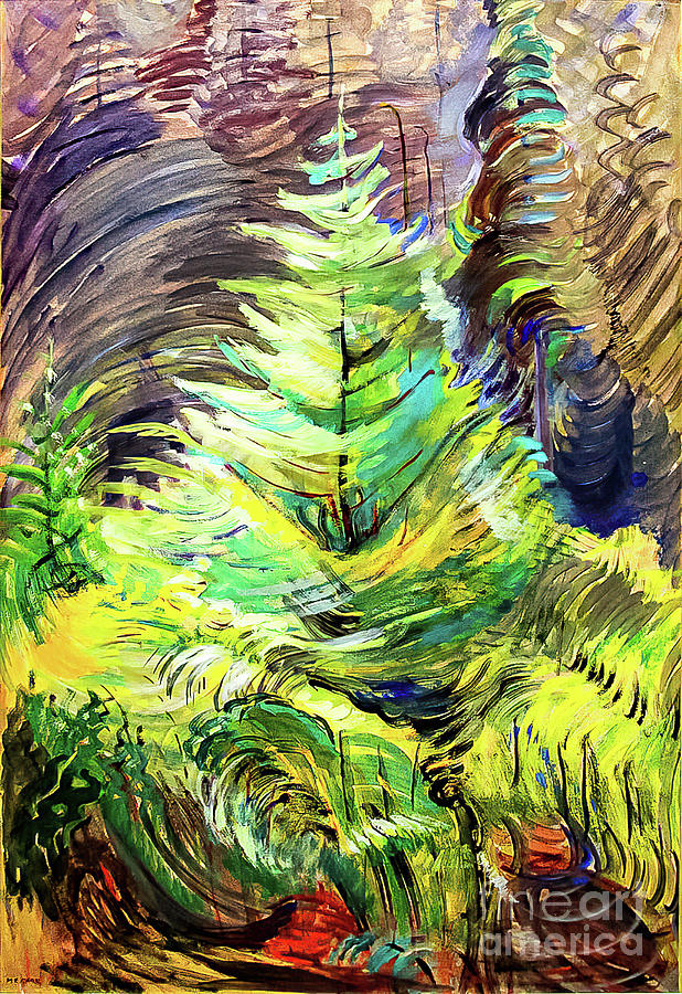Heart of the Forest by Emily Carr 1935 Painting by Emily Carr