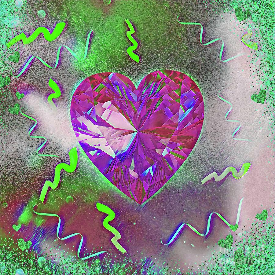 Heart Party Digital Art by Rachel Hannah