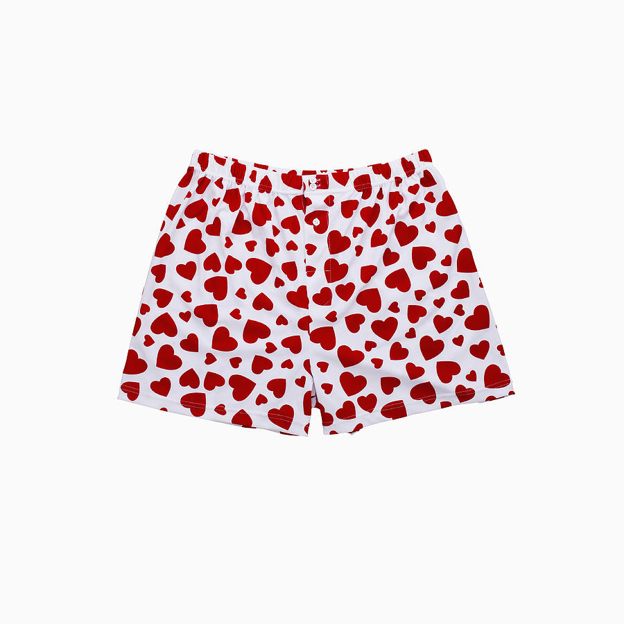 Heart Print Boxers Photograph by Lew Robertson