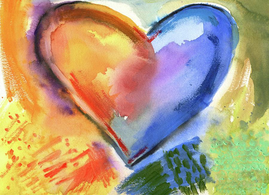 Heart Painting By Rena Rene - Fine Art America