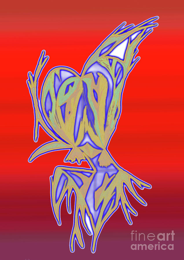 Heart Roots Digital Art by Mary Mikawoz