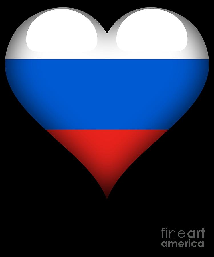 Russia Large Heart Flag  National flag, National flag photo, Russia