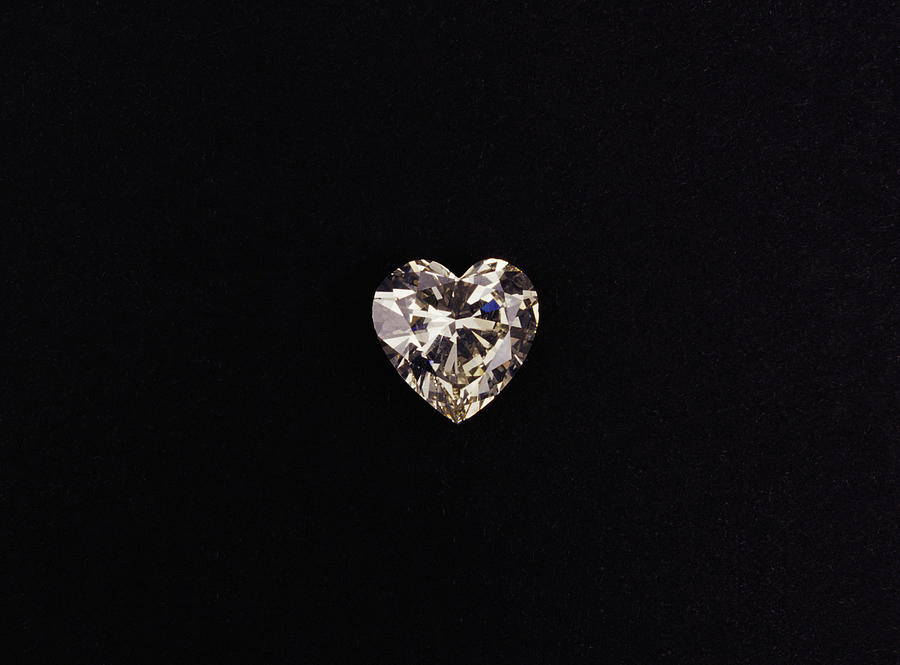 Heart-shaped diamond Photograph by Dinodia Photos
