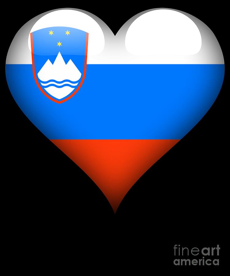 Multicolor 16x16 Flag Design AM Slovenia Heart Slovenian Flag Throw Pillow 