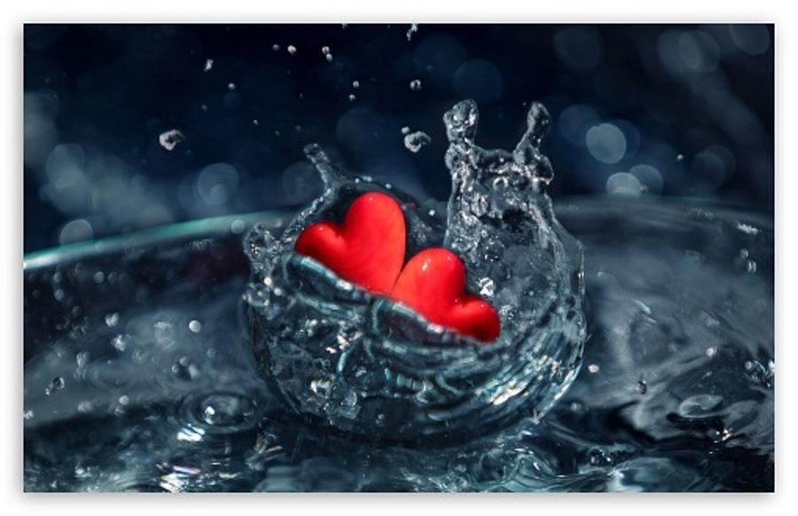 Heart Splash Digital Art