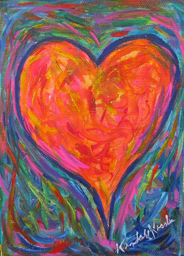 Heart Strings Painting by Kendall Kessler