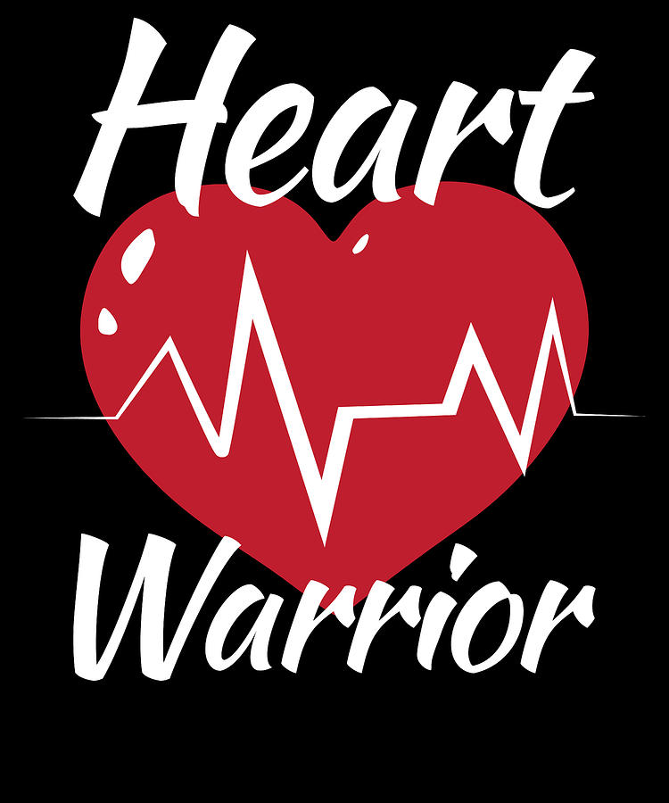 Heart Warrior Heart Cardiologist Survivor For Patients Digital Art by