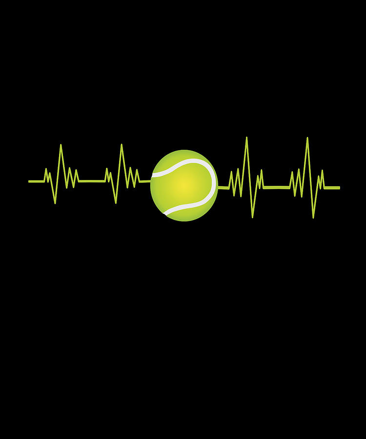 Heartbeat Tennis Digital Art by Steven Zimmer - Fine Art America