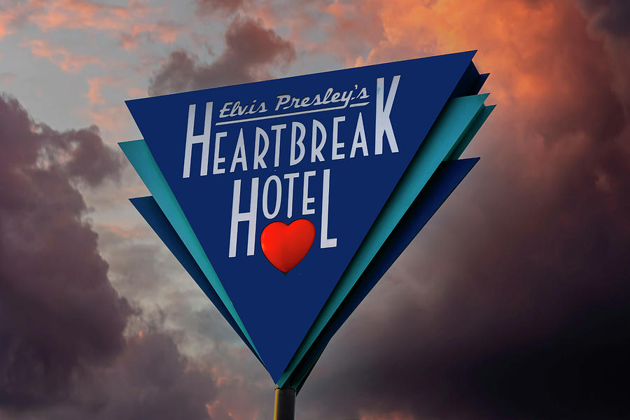 Heartbreak Hotel Sign Photograph by Chris Smith