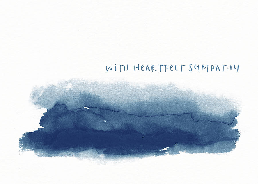 Heartfelt Sympathy Landscape- Art by Linda Woods Mixed Media by Linda Woods