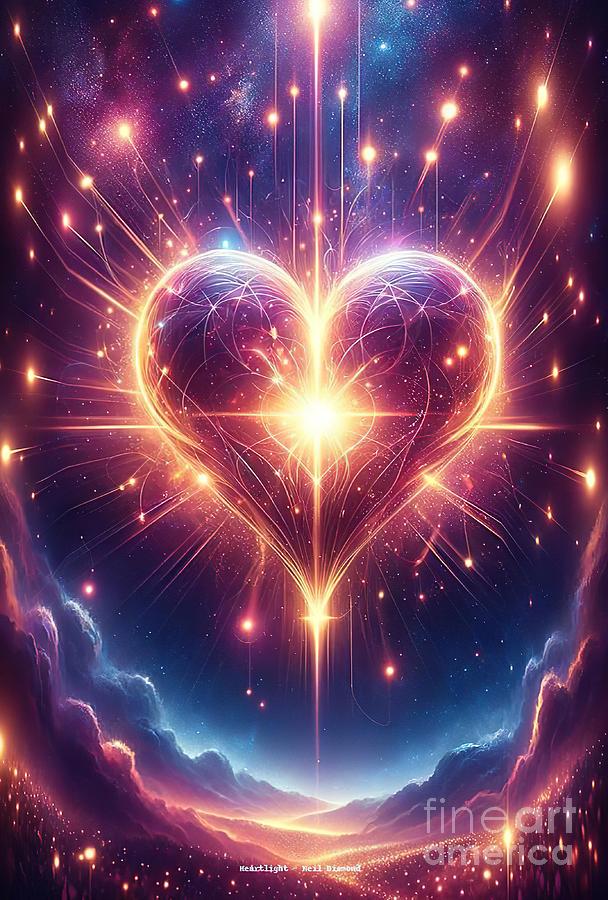 Neil Diamond Digital Art - Heartlight music poster by Movie World Posters