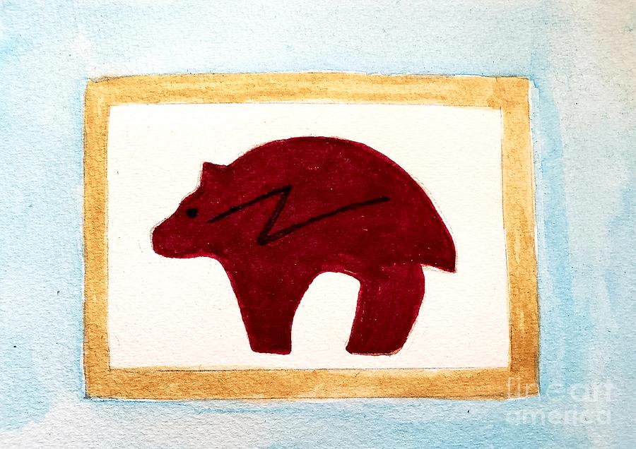 Heartline of the Bear Painting by Margaret Welsh Willowsilk