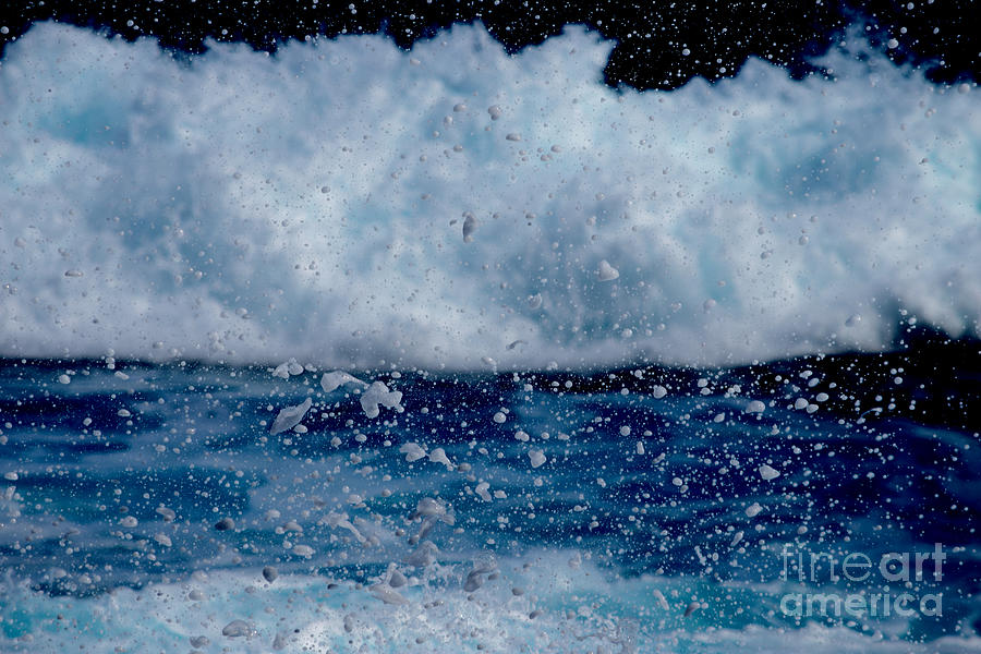 Hearts and Bubbles Wave Spray Photograph by Debra Banks