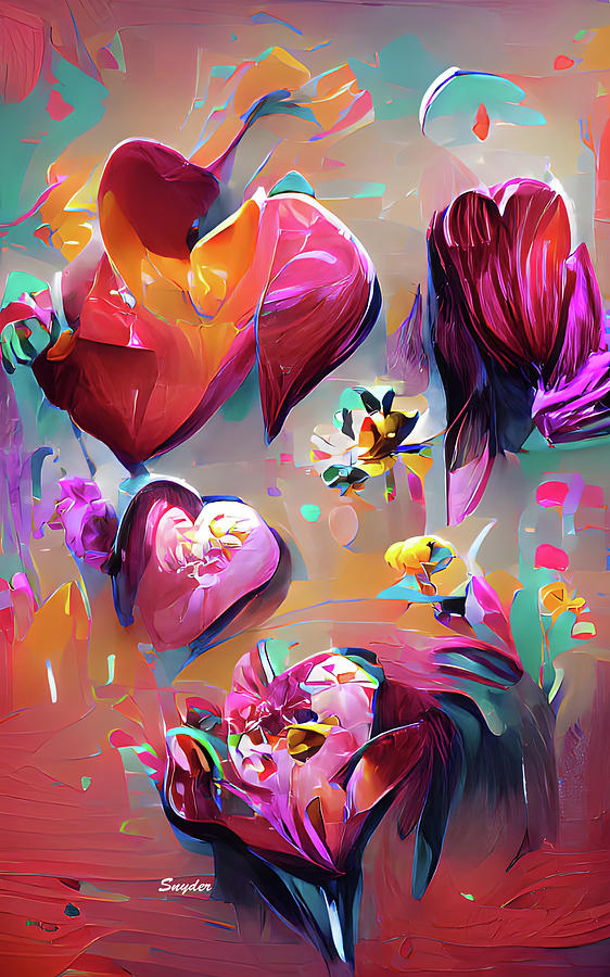 Hearts and Flowers AI Photograph by Floyd Snyder