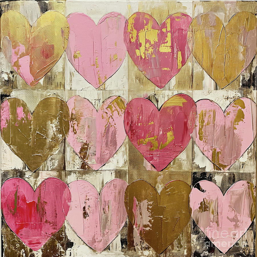 Hearts Galore Painting