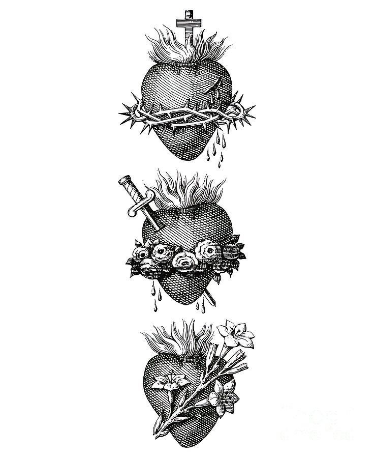 Hearts of the Holy Family Painting by Reynolds Paul - Fine Art America
