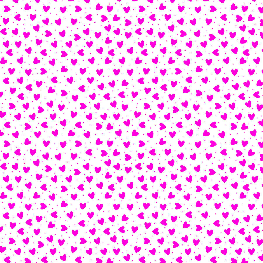 Hearts Pattern - Pink Heart - Heart Love for Valentines Day Digital Art ...