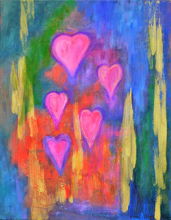 Hearts Rising Painting by Marla McPherson