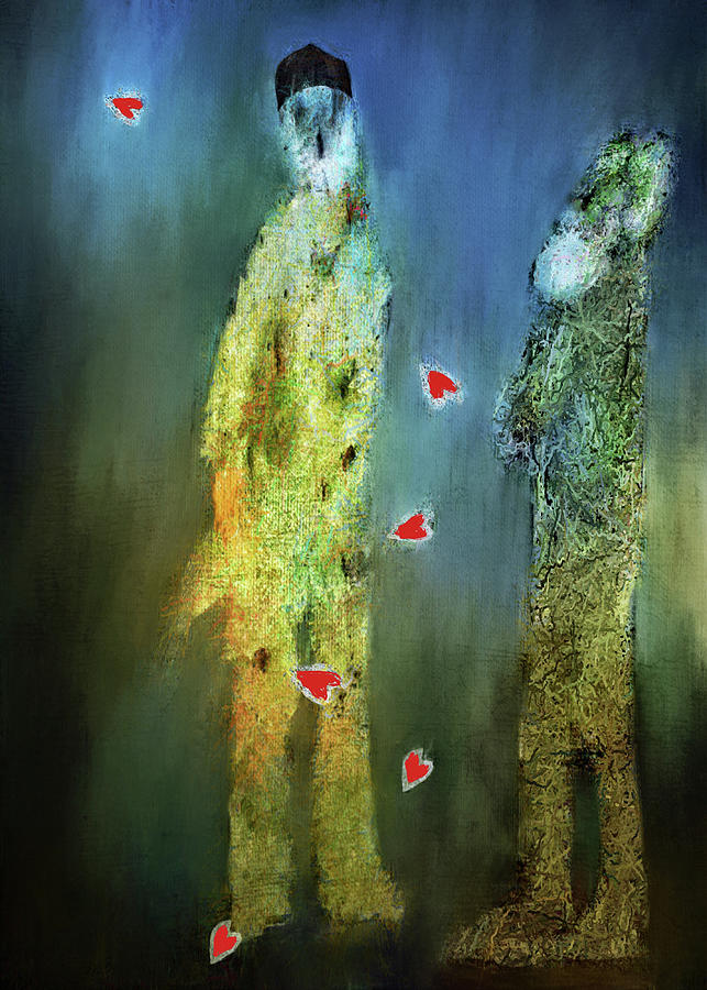 Hearts Scatter Digital Art by Melissa D Johnston