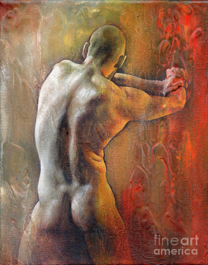 Nude Painting - Heat 2 by Chris Lopez