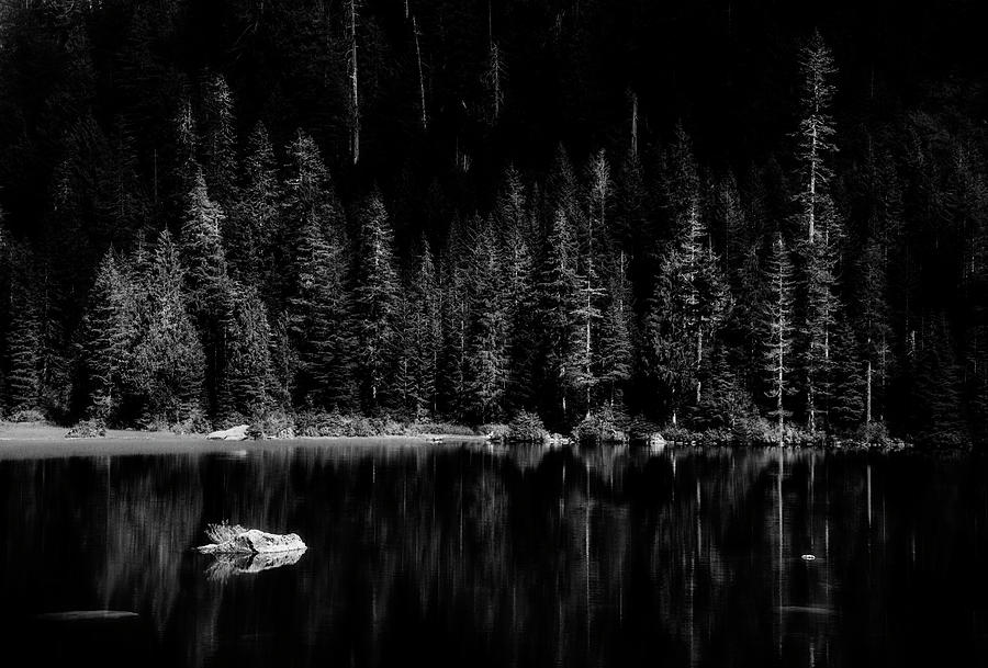 Heather Lake Black and White 3 Photograph by Pelo Blanco Photo