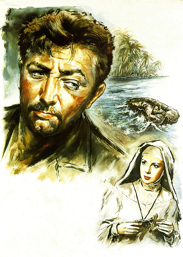 Heaven Knows Mr. Allison, 1957, movie poster painting Painting by Movie World Posters