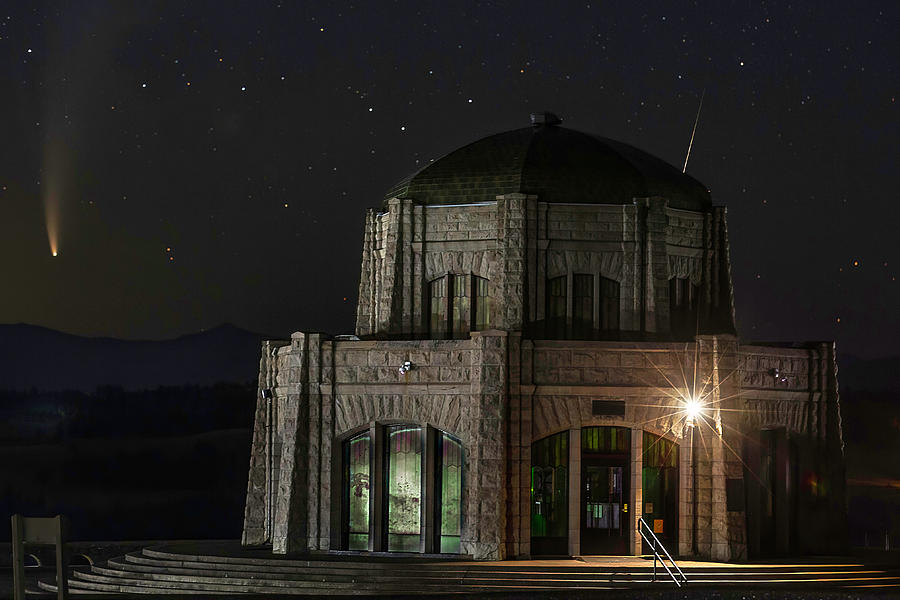 Heaven Meets Vista House Photograph by Wes and Dotty Weber