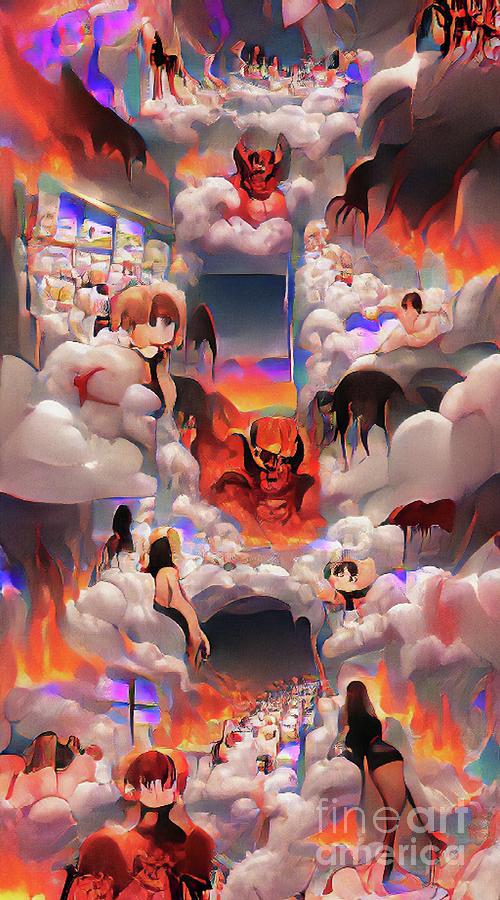 Heaven or Hell  Painting by Vixenfly Forbes