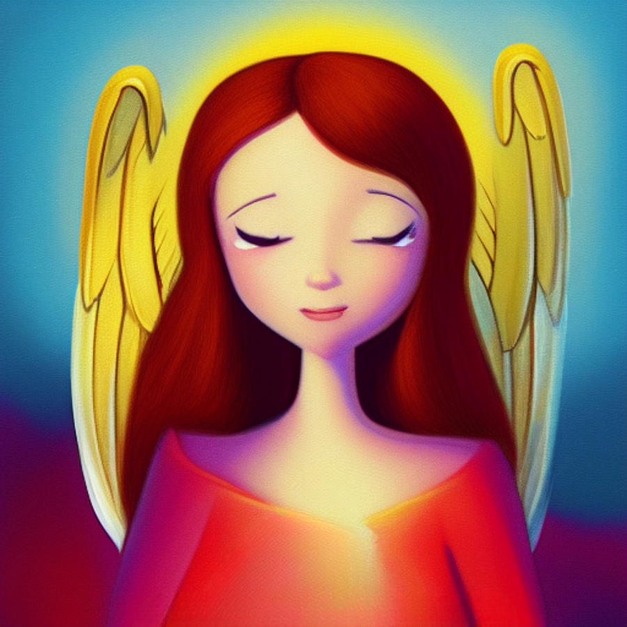 Heavenly Angel Digital Art by Caterina Christakos