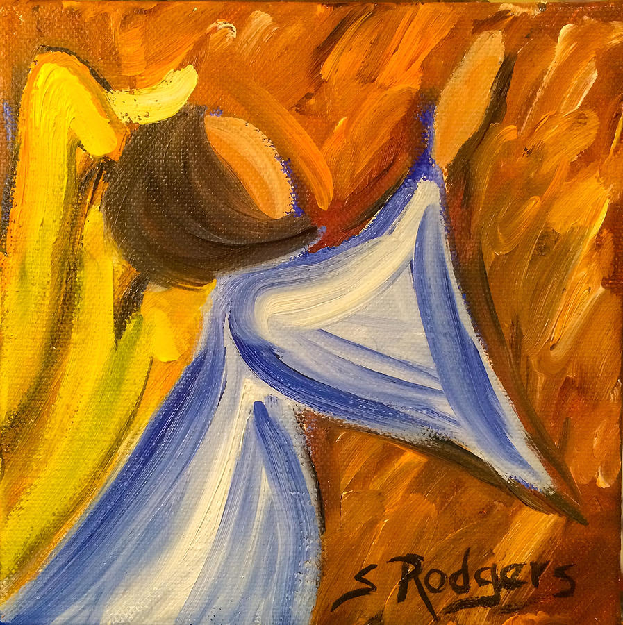 Heavenly Angel I Painting by Sherrell Rodgers