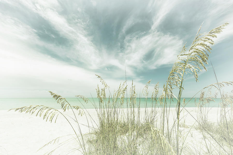 Nature Photograph - Heavenly calmness on the beach - Vintage by Melanie Viola