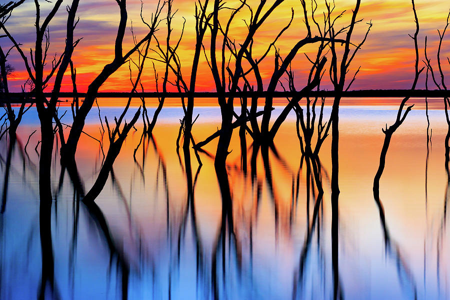 Heavenly Lake sunset Photograph by David Ilzhoefer
